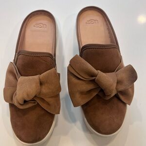 UGG suede upper slip on flat, woman size 8.5